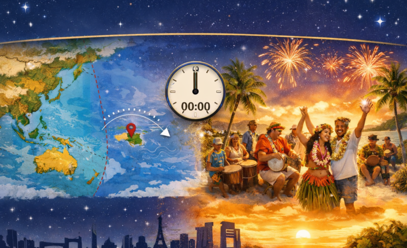 Qual é o primeiro país do mundo a celebrar o Ano Novo?