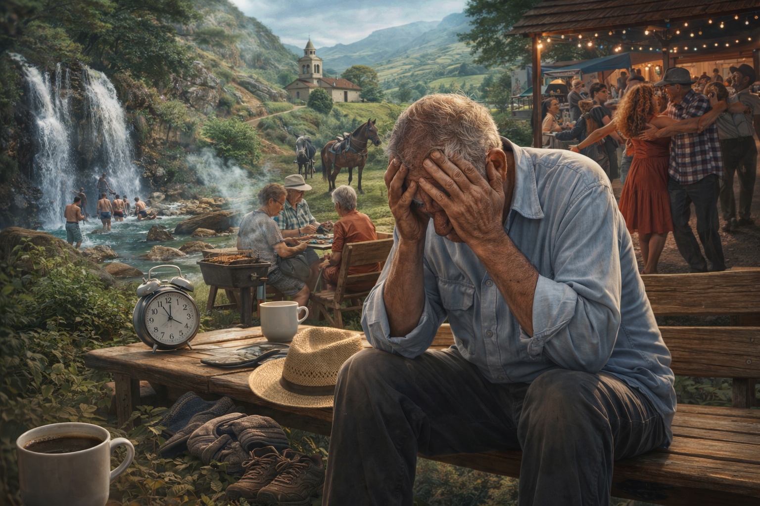 O causo das férias que cansaram mais que serviço