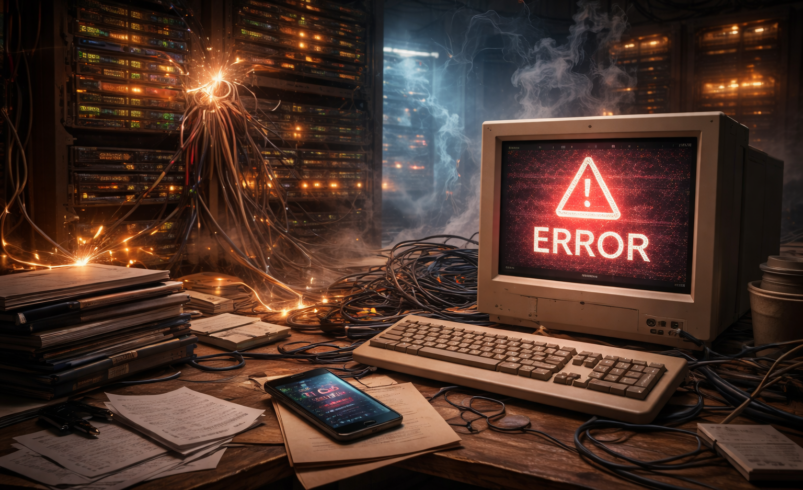 O que acontece quando uma tecnologia antiga falha