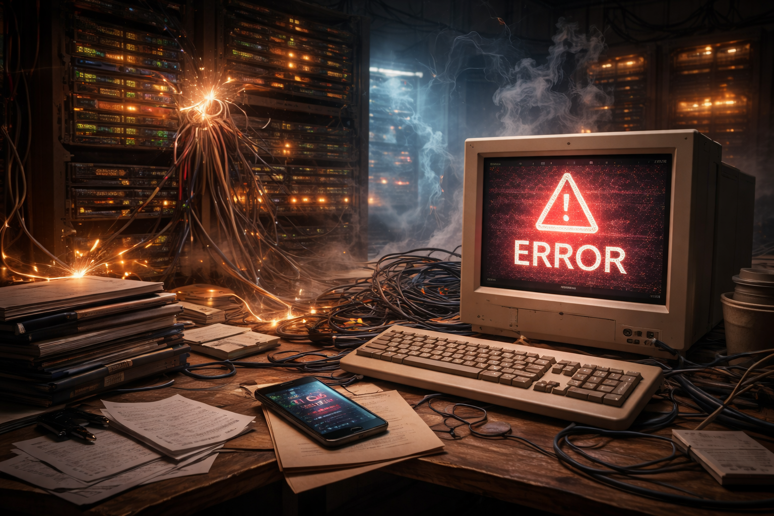 O que acontece quando uma tecnologia antiga falha