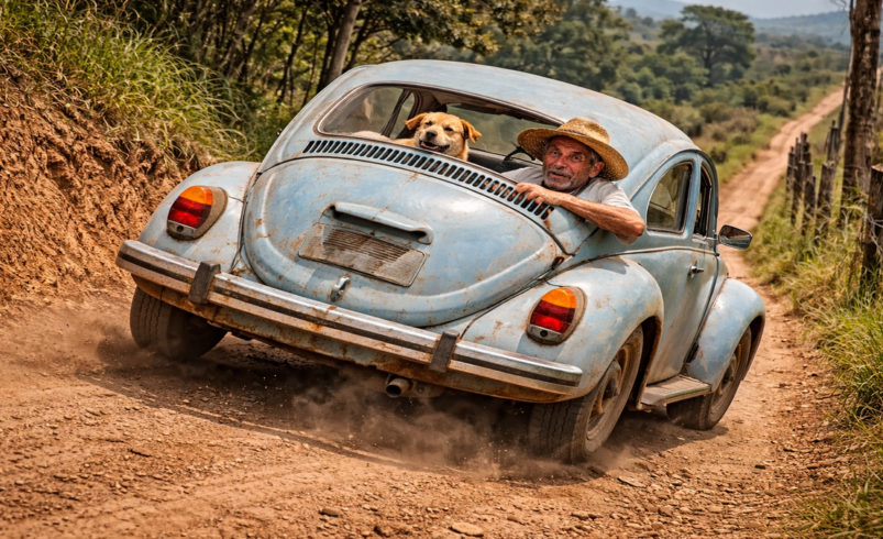 Quando o Fusca subiu a ladeira de ré