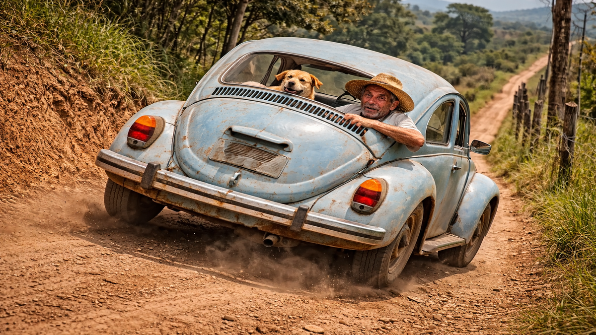 Quando o Fusca subiu a ladeira de ré