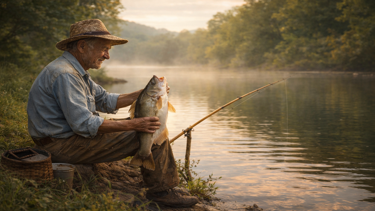O dia em que o peixe era maior do que a pressa