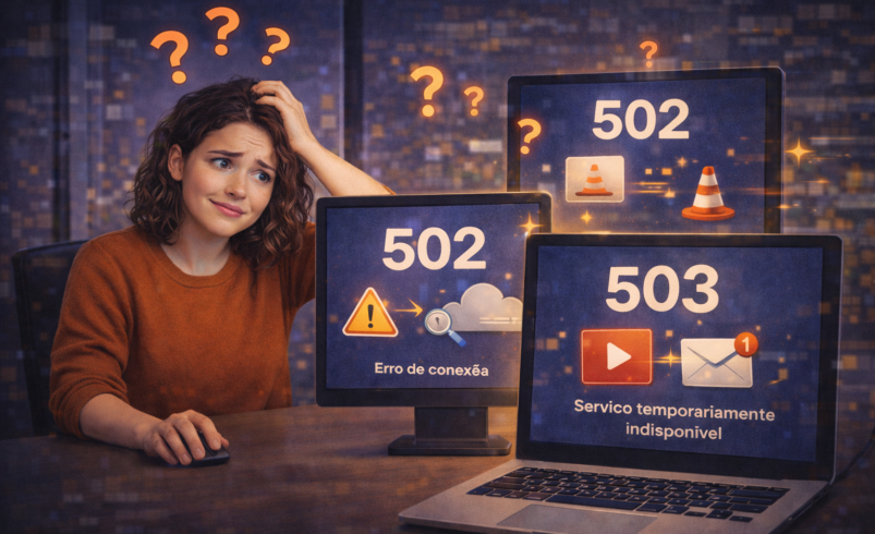 O que significam os erros 404, 502 e 503