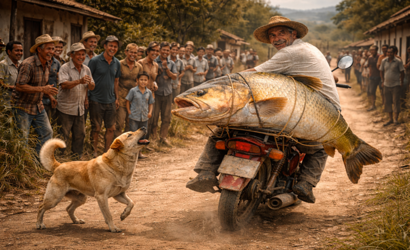 O peixe cresceu a cada esquina