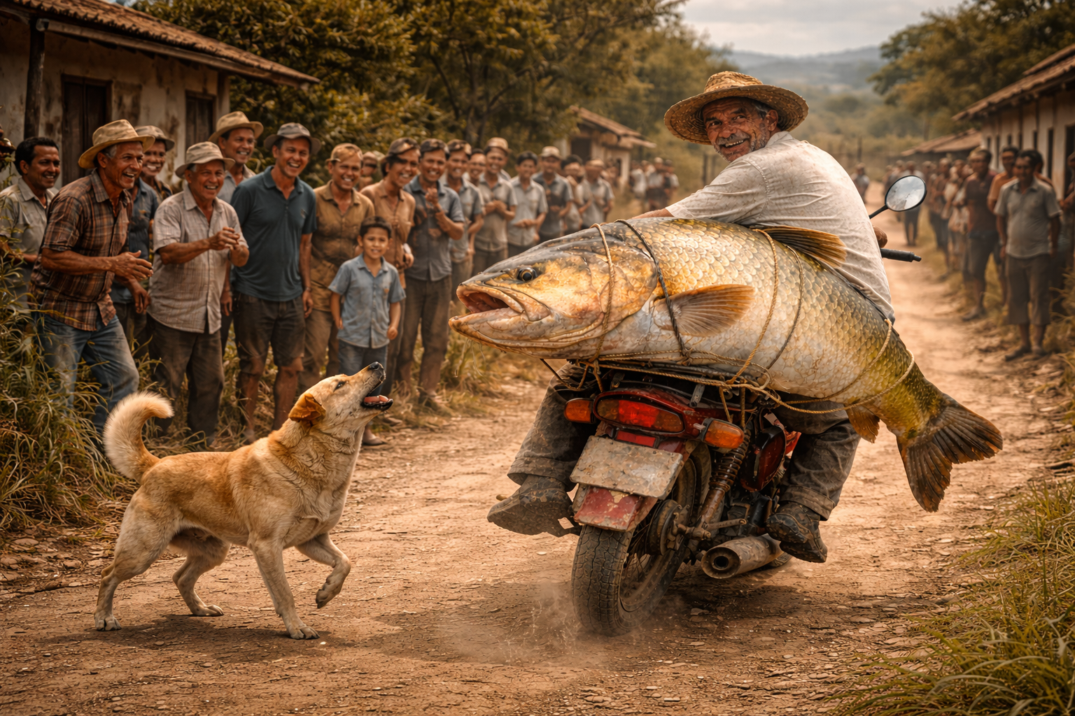 O peixe cresceu a cada esquina