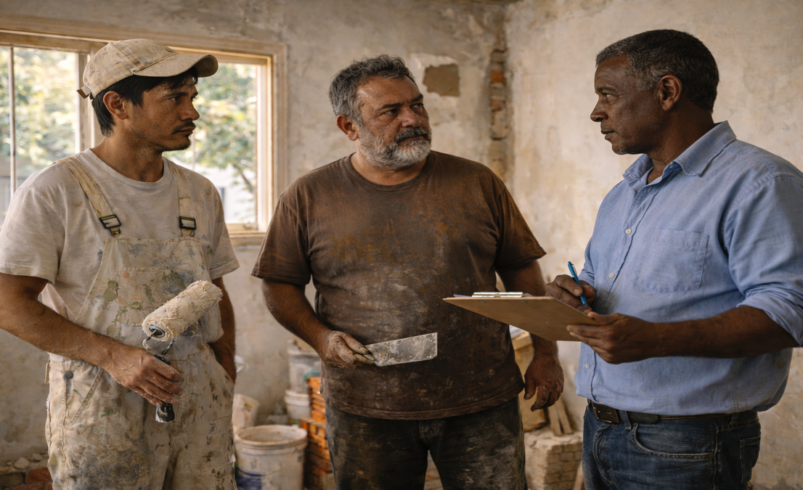 Pedreiro, pintor ou empreiteiro: como escolher sem dor de cabeça