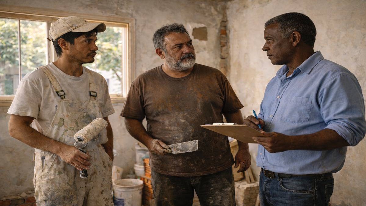 Pedreiro, pintor ou empreiteiro: como escolher sem dor de cabeça