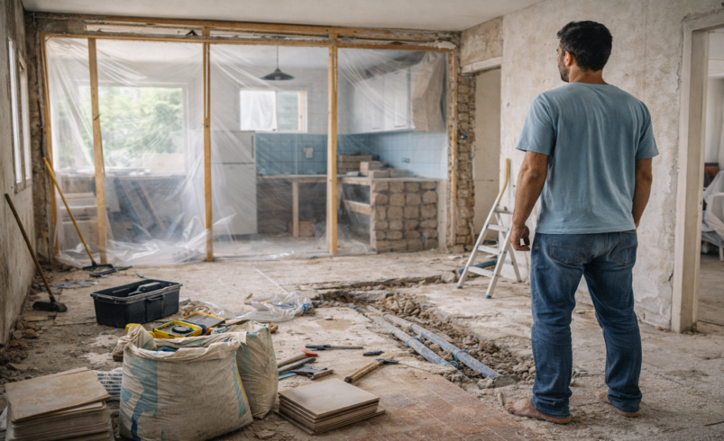 Reforma por etapas: como organizar a obra sem morar no caos