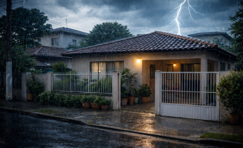 Seguro residencial cobre enchente, raio e curto-circuito?