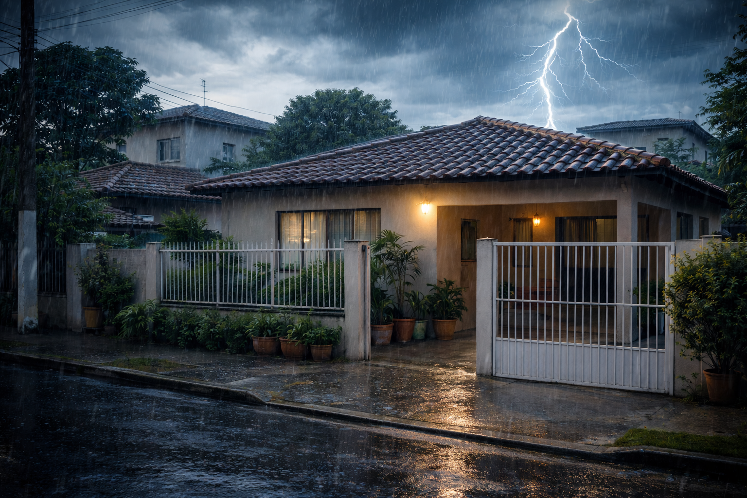 Seguro residencial cobre enchente, raio e curto-circuito?