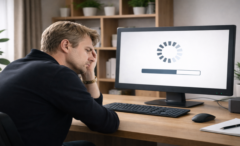 Seu site não está fora do ar — mas está quase inutilizável