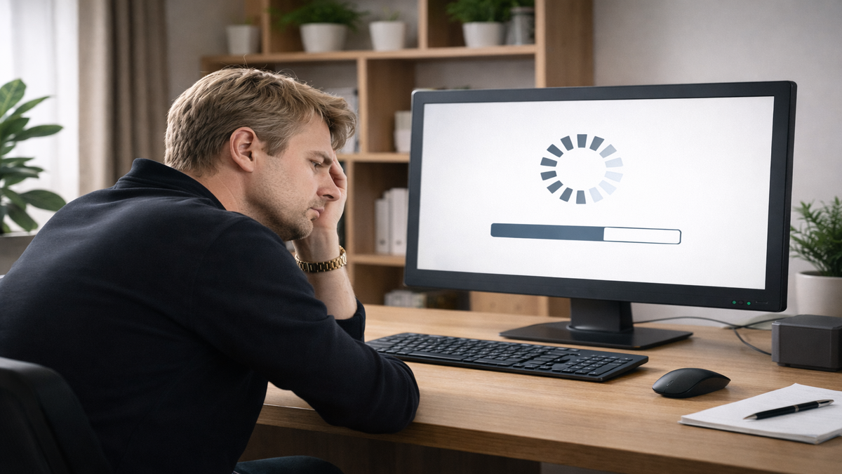 Seu site não está fora do ar — mas está quase inutilizável