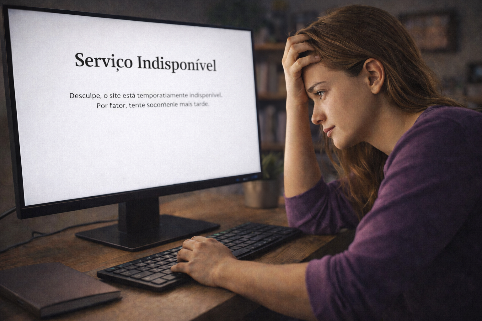 O que acontece quando um site sai do ar de repente?