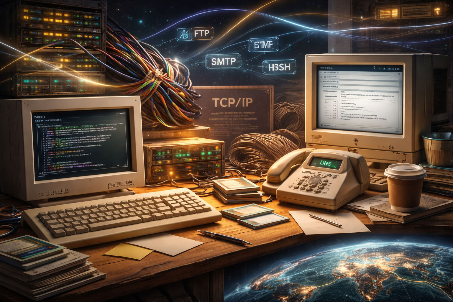 Tecnologias antigas que ainda sustentam a internet