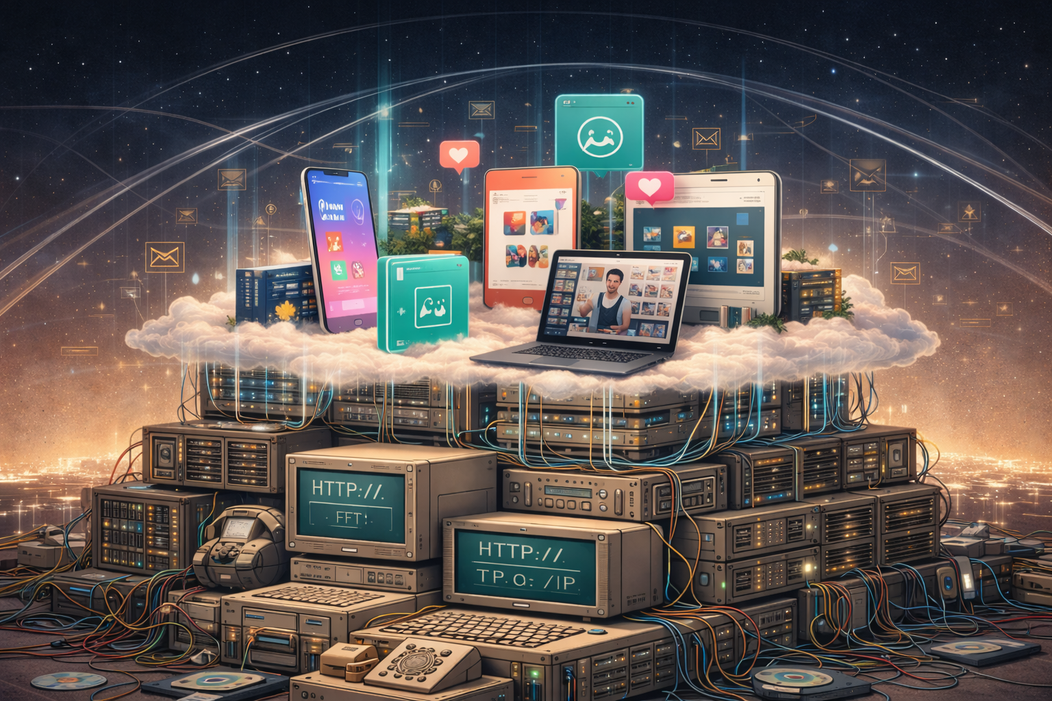 Coisas modernas que ainda dependem de soluções dos anos 90