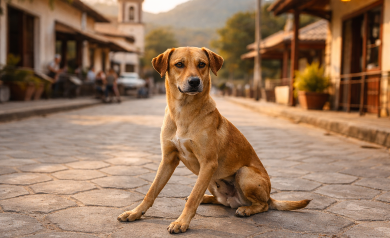 O causo do Vira-Lata Caramelo que virou autoridade na cidade