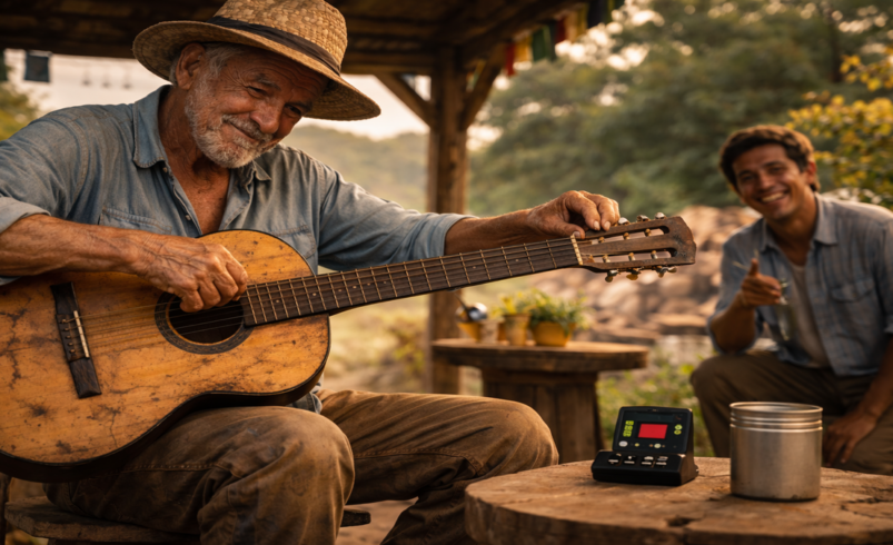 Zeca Violeiro e a Afinação Feita no Olhômetro