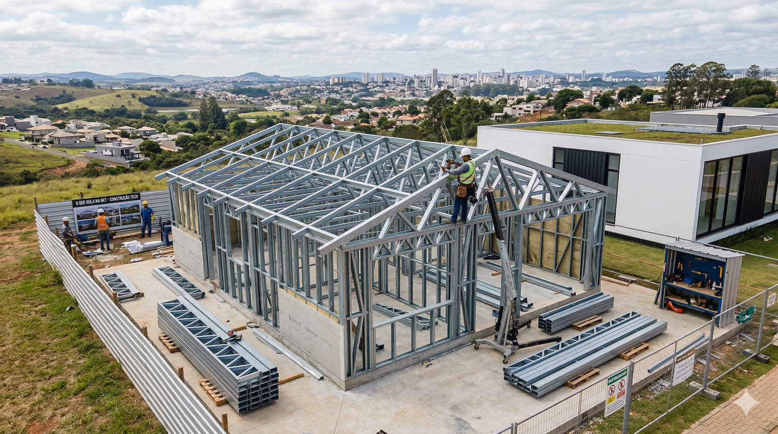 Guia Técnico: Como o Steel Framing Está Transformando a Construção Residencial no Brasil
