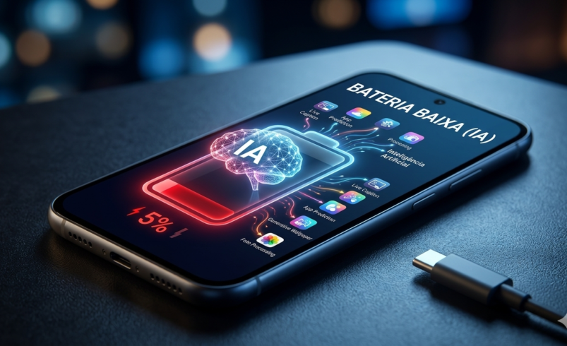 Sua bateria dura pouco? 5 funções de IA no celular que estão “roubando” sua carga em 2026