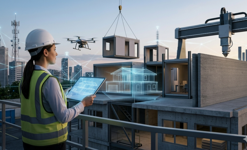 Construção Tech: 5 Inovações que barateiam e aceleram obras em 2026